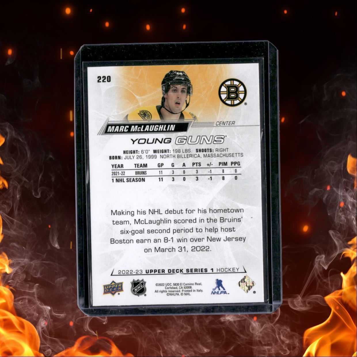 2022-23 Upper Deck Marc McLaughlin Young Guns Rookie #220
