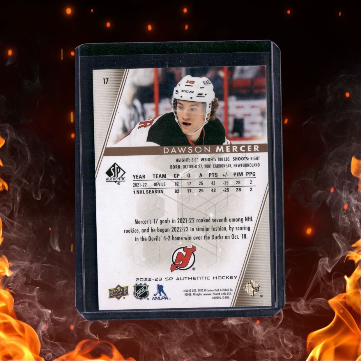 2022-23 SP Authentic Dawson Mercer Gold #17