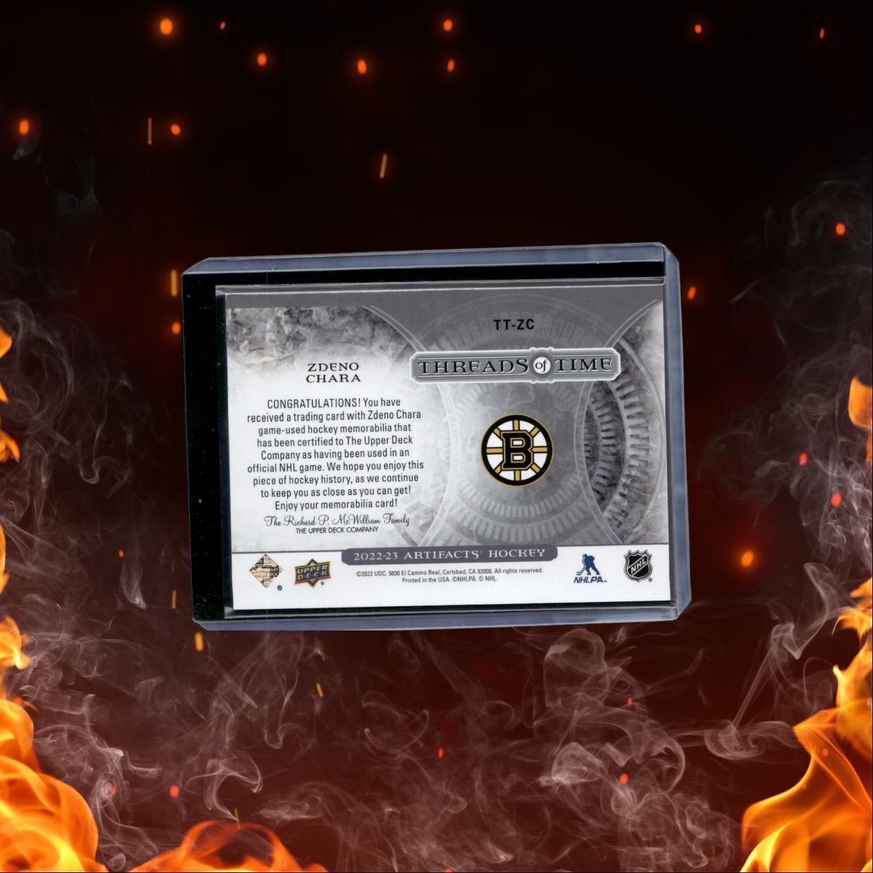 2022-23 Upper Deck Artifacts Zdeno Chara Threads of Time Jersey #TT-ZC