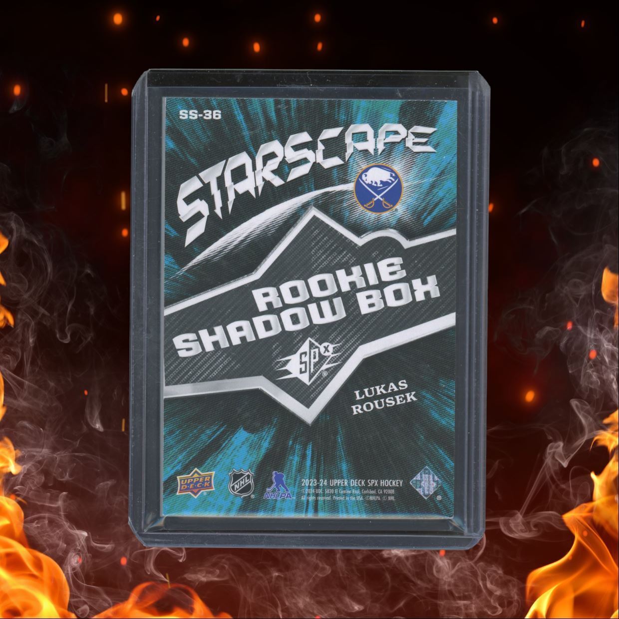 2023-24 Upper Deck SPx Lukas Rousek Starscape Shadow Box Rookie #SS-36