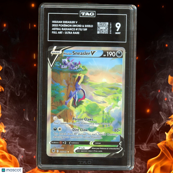 Pokemon Astral Radiance HISUIAN SNEASLER V Full Art Ultra Rare 175/189 TAG 9