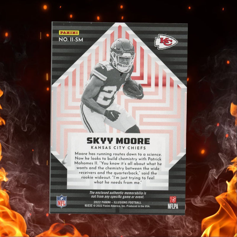 2022 Panini Illusions Skyy Moore Instant Impact Jersey Rookie