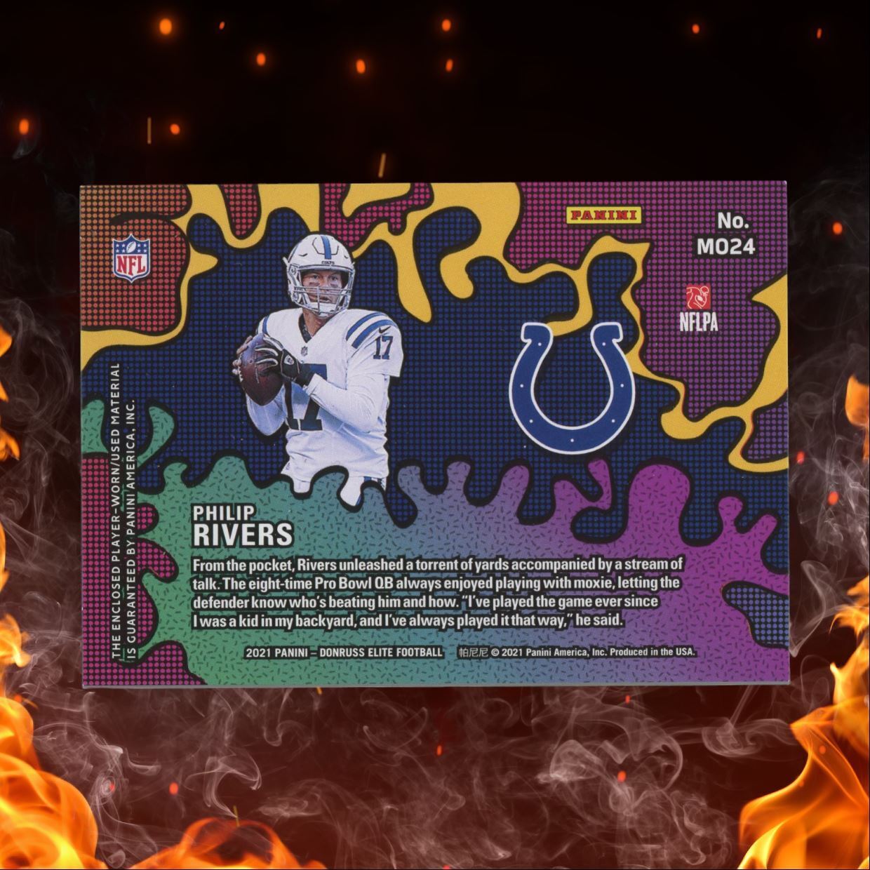 2021 Panini Donruss Elite Philip Rivers Moxie Jersey #10