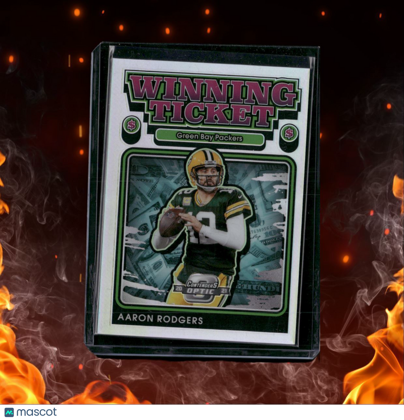 2021 Panini Contenders Optic Aaron Rodgers Winning Tickets Holo Prizm