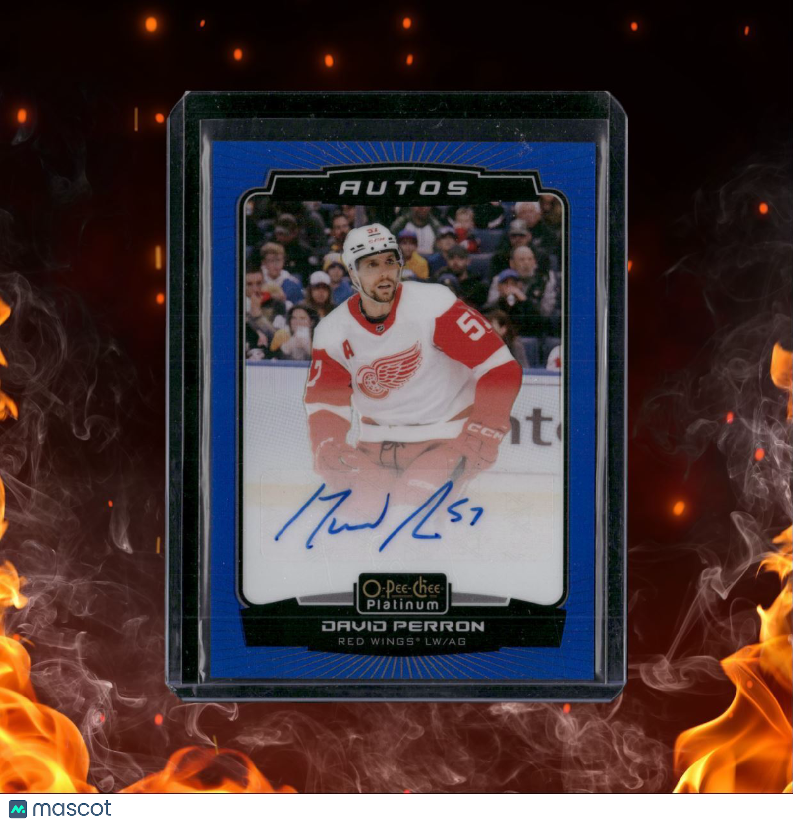 2022-23 O-Pee-Chee Platinum David Perron Blue Auto #BA-DP