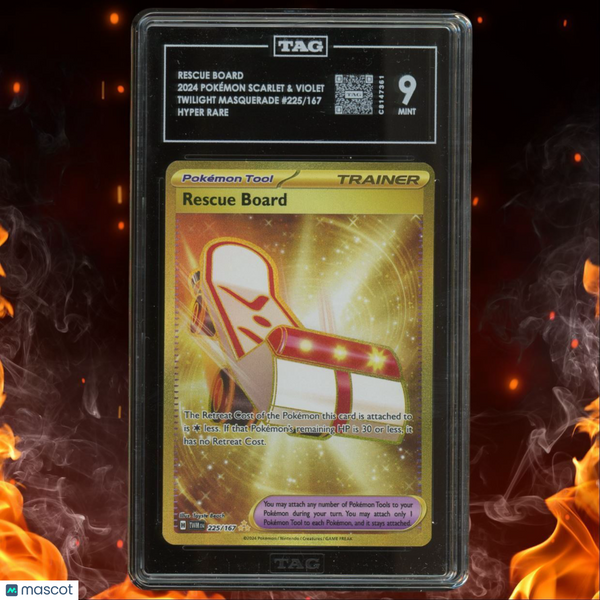 2024 Pokemon Twilight Masquerade Rescue Board Secret Hyper Rare TAG 9 #225