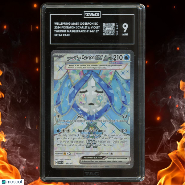 2024 Pokemon Twilight Masquerade Wellspring Mask Ogerpon EX Ultra Rare Tera TAG