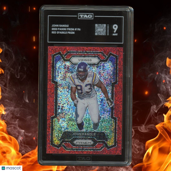 2023 Panini Prizm JOHN RANDLE Red Sparkle Prizm TAG 9 #196