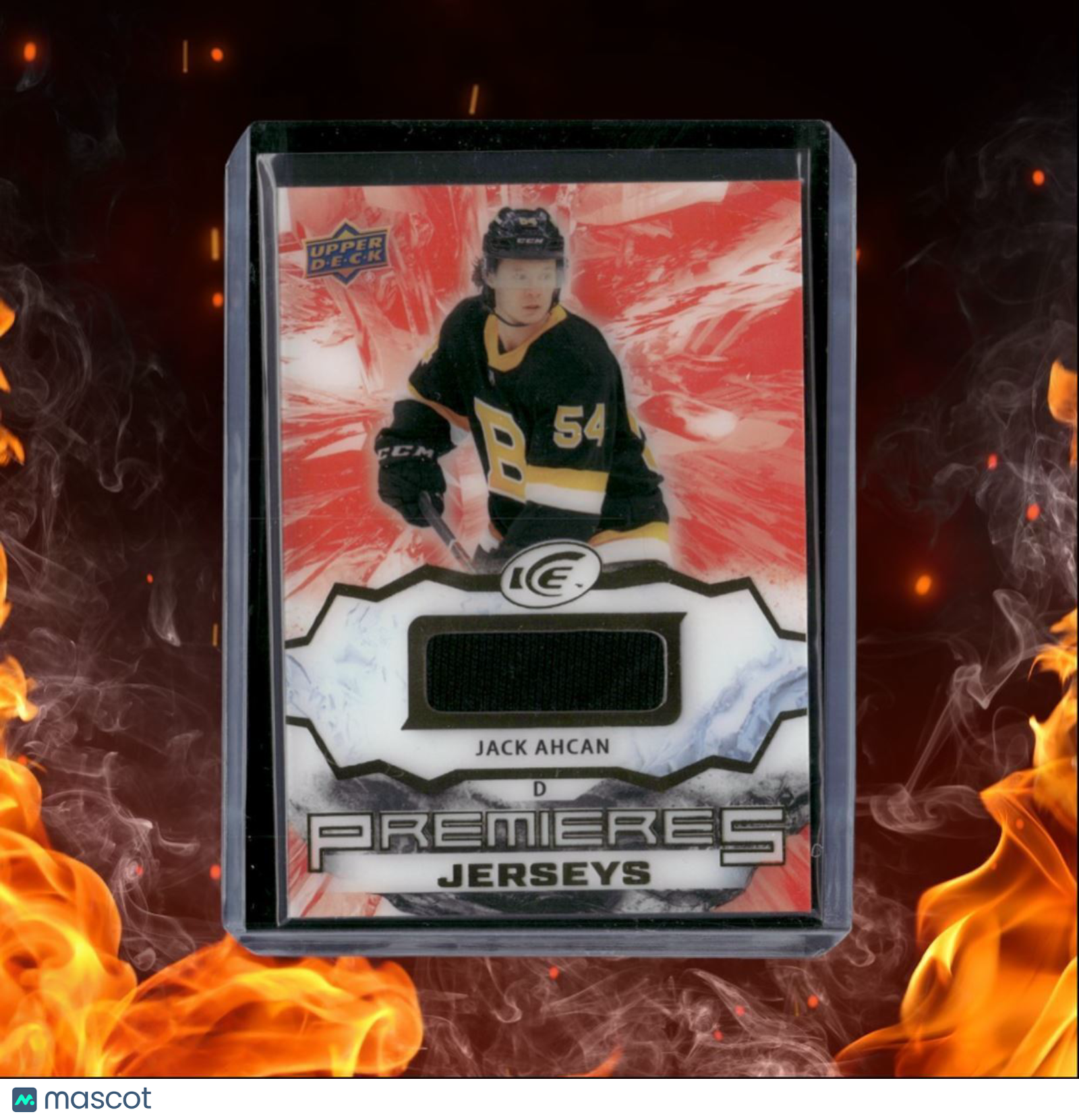 2021-22 Upper Deck Ice Jack Ahcan Premieres Jersey Rookie #IPA-JA