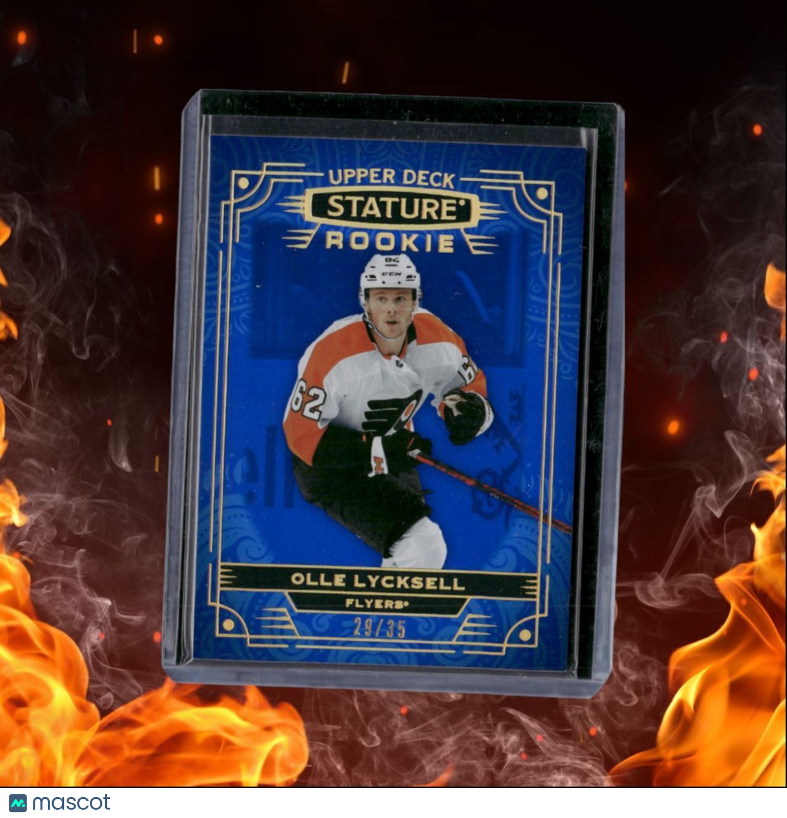 2022-23 Upper Deck Stature Olle Lycksell Blue Rookie 29/35 #247