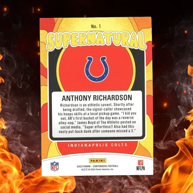 2023 Panini Contenders ANTHONY RICHARDSON Rookie Supernatural