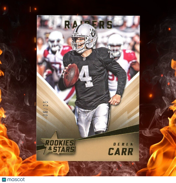 2015 Panini Rookies & Stars DEREK CARR /25 Gold #45