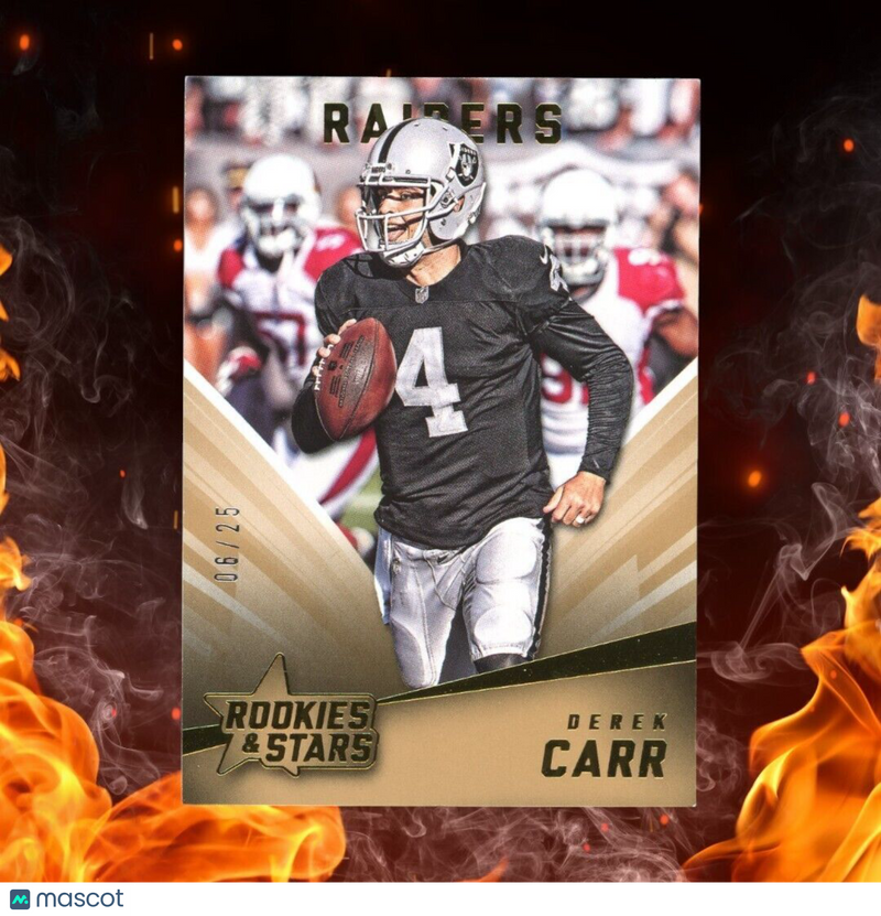 2015 Panini Rookies & Stars DEREK CARR /25 Gold