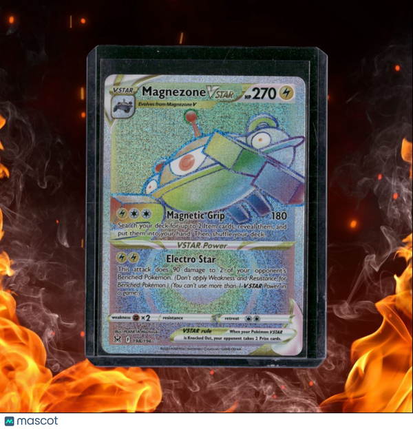 2022 Pokemon Lost Origin Magnezone VSTAR Secret Rare Rainbow LP #198