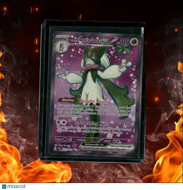 2023 Pokemon Paldea Evolved Meowscarada EX Double Rare LP #231/193