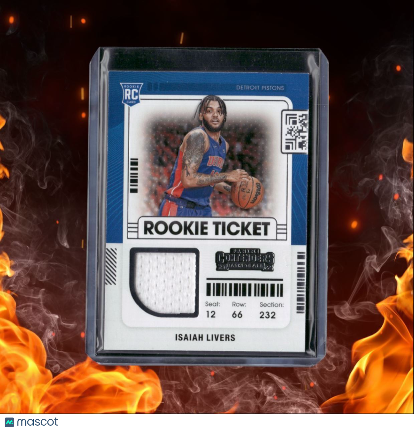 2021-22 Panini Contenders Isaiah Livers Ticket Jersey Rookie #RTS-ILI
