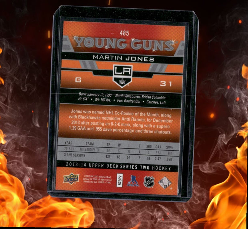 2013-14 Upper Deck Martin Jones Young Guns Rookie