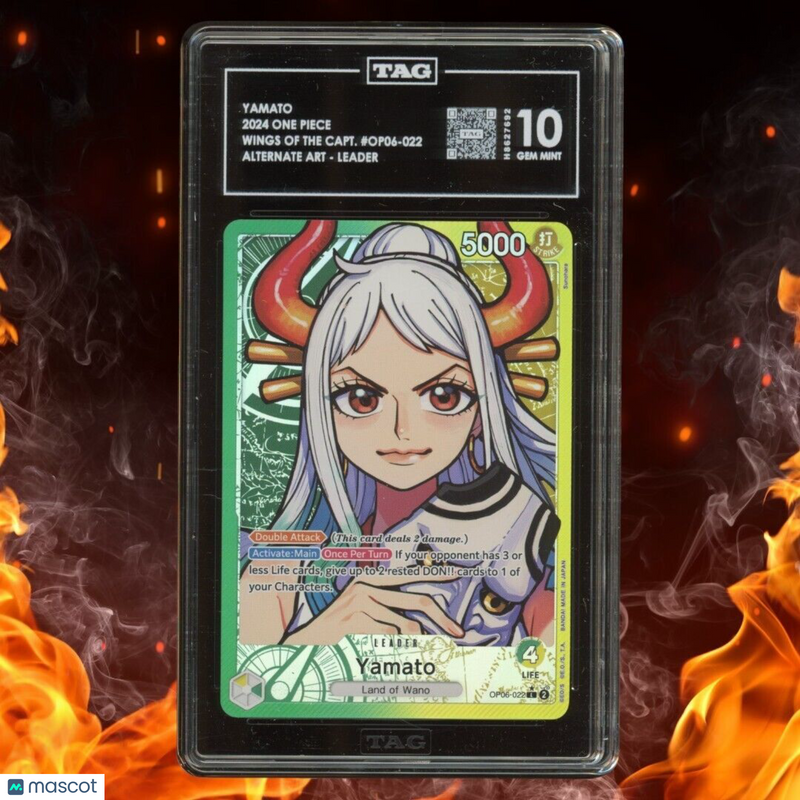 One Piece Wings of the Captain YAMATO Alt Art Leader OP06/022 TAG 10