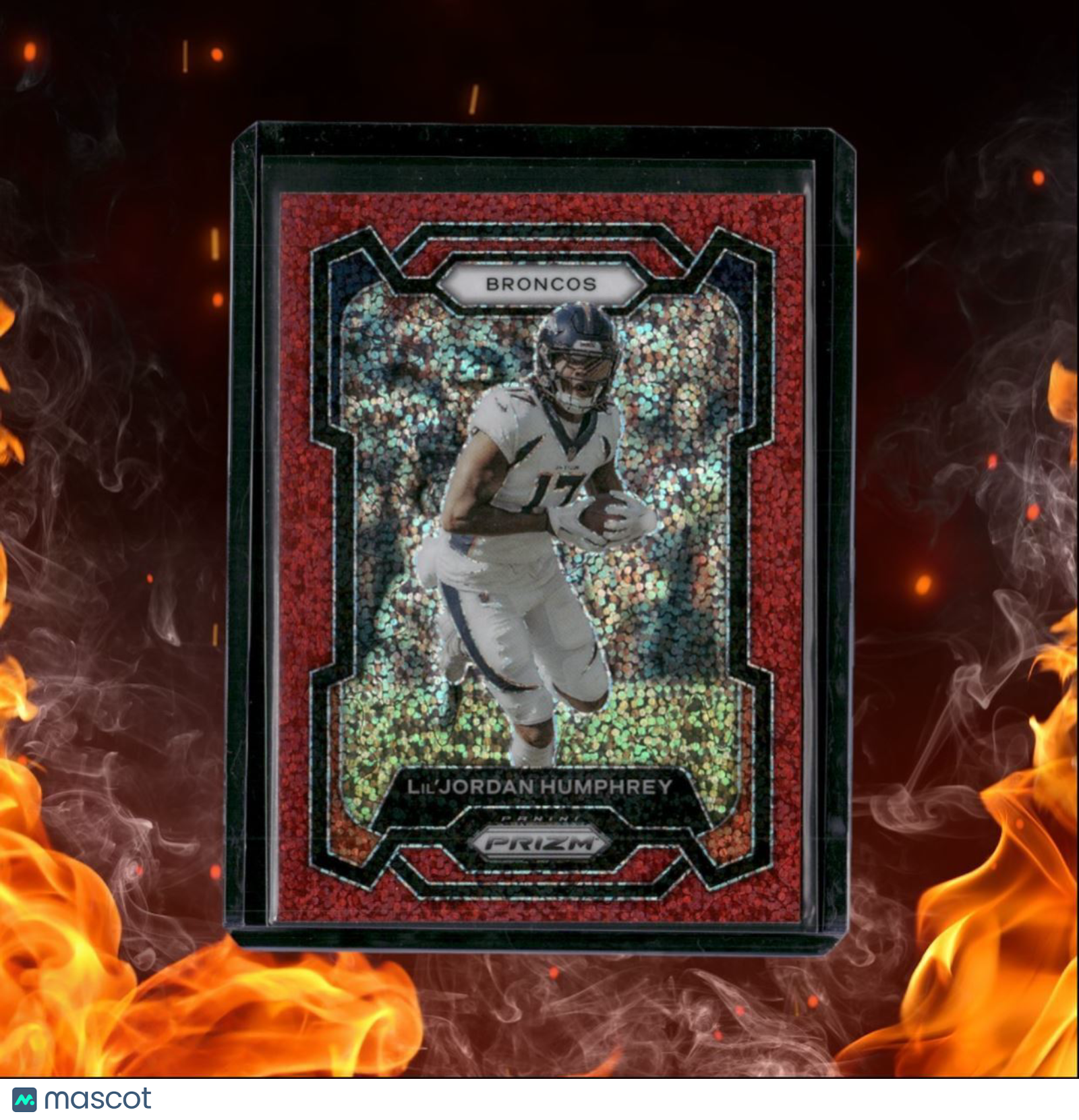2023 Panini Prizm Lil'Jordan Humphrey Red Sparkle Prizm #90
