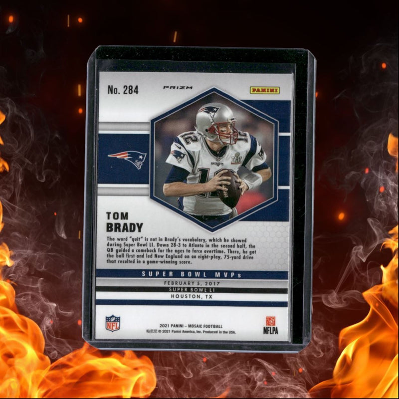 2021 Panini Mosaic Tom Brady Mosaic Prizm Super Bowl MVP's