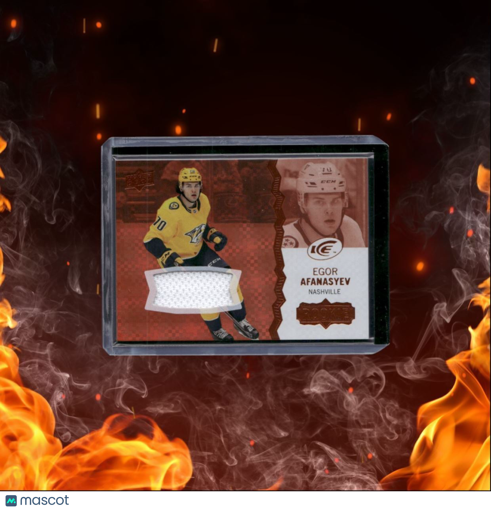 2023-24 Upper Deck Ice Egor Afanasyev Jersey Orange #126