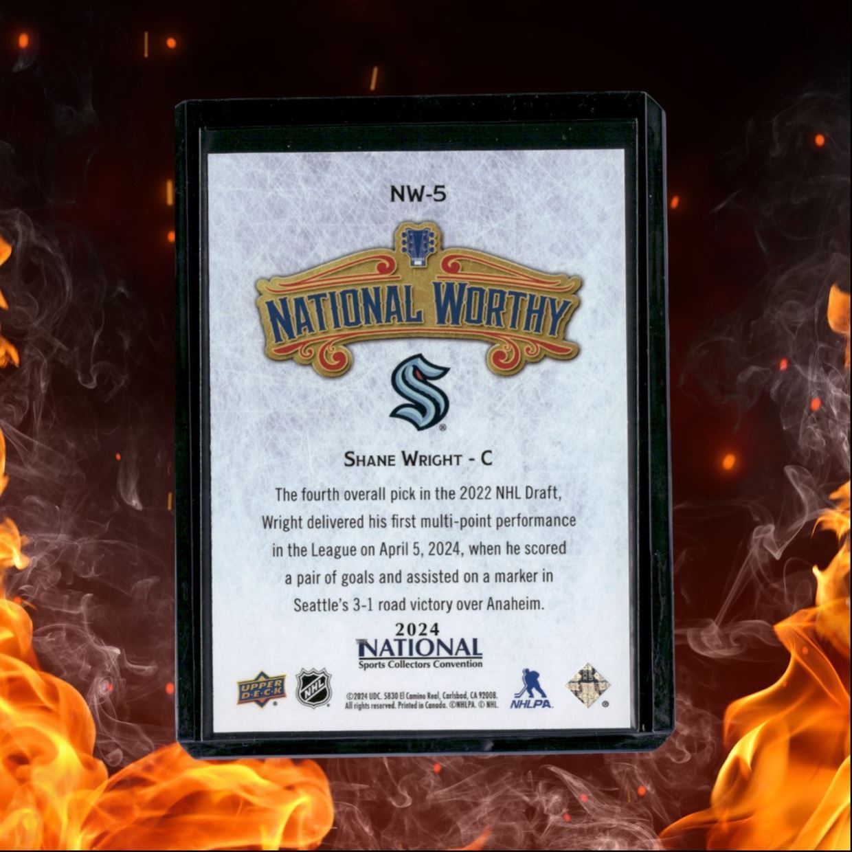 2024-25 Upper Deck National Shane Wright National Worthy #NW-5