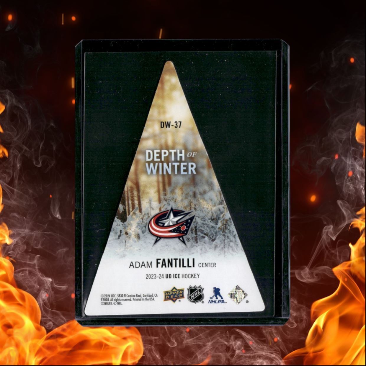 2023-24 Upper Deck Ice Adam Fantilli Dept of Winter Rookie #DW-37