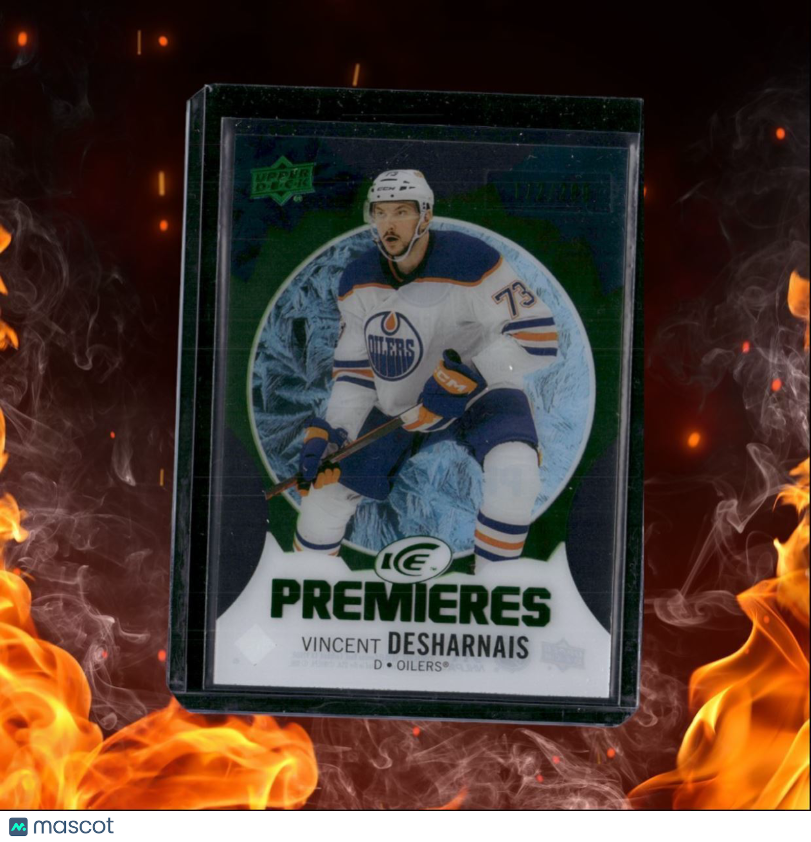 2023-24 Upper Deck Ice Vincent Desharnais Premieres Green Rookie 172/299 #202
