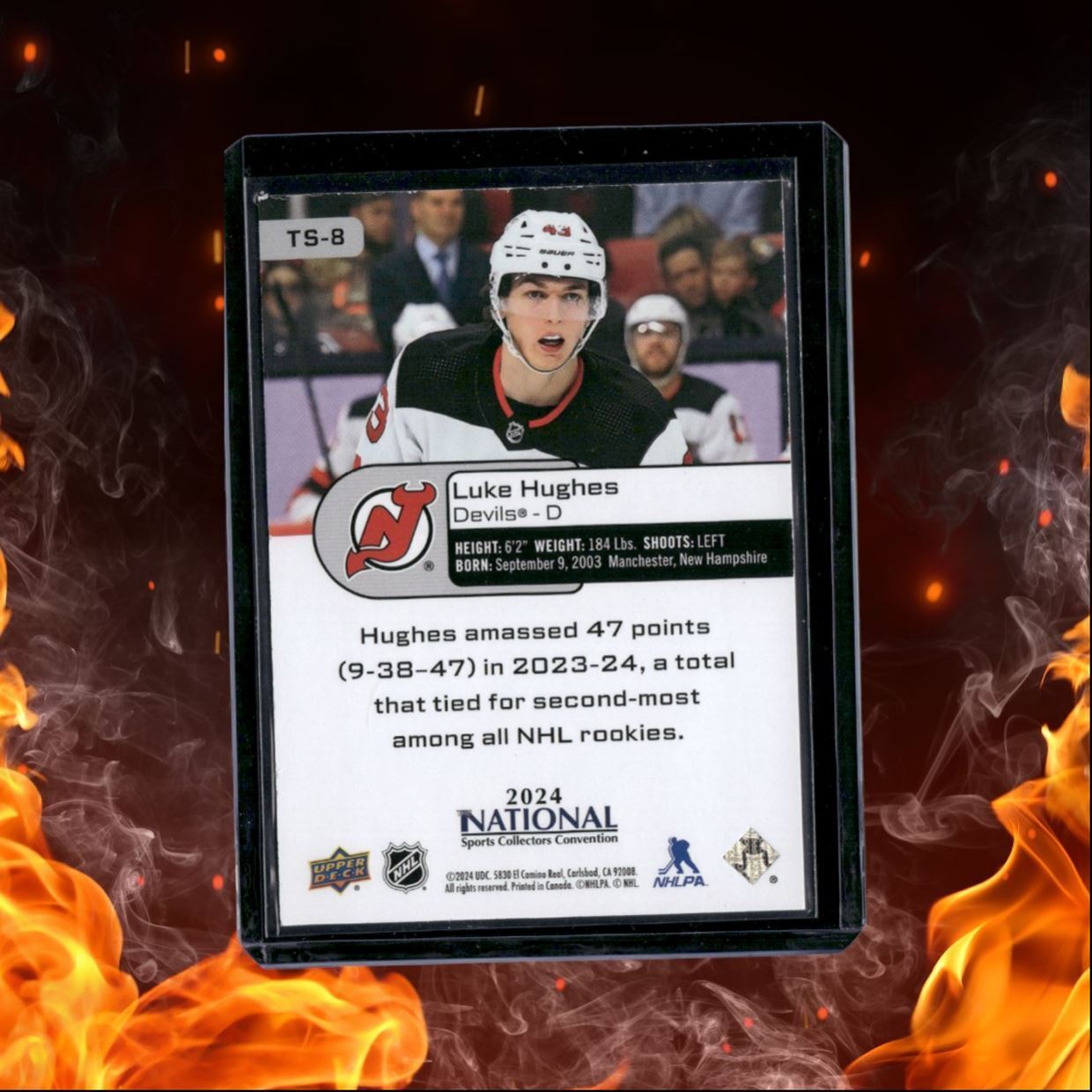 2024-25 Upper Deck National Luke Hughes Rookie #TS-8