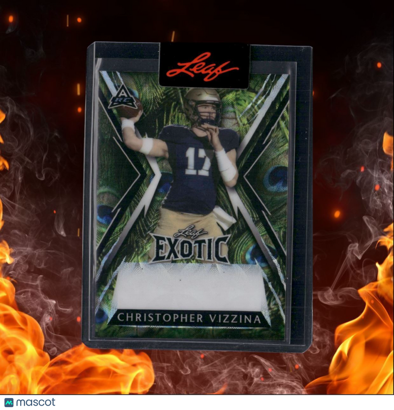 2024 Leaf Exotic Christopher Vizzina Peacock Pre-Production Proof Rookie 1/1