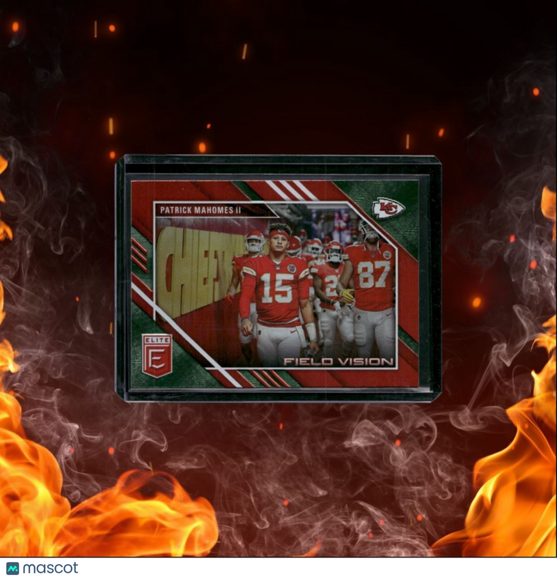 2023 Donruss Elite Patrick Mahomes II Field Vision Green