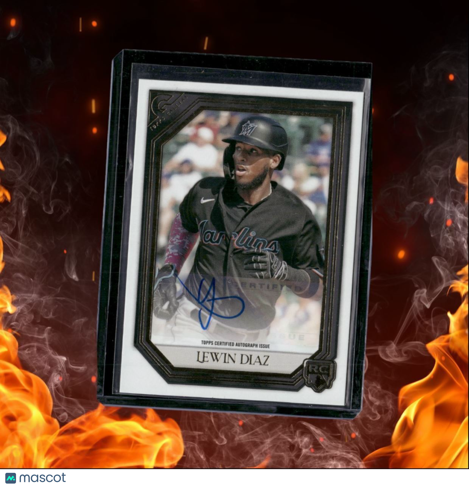 2021 Topps Gallery Lewin Diaz Rookie Auto #RA-LD