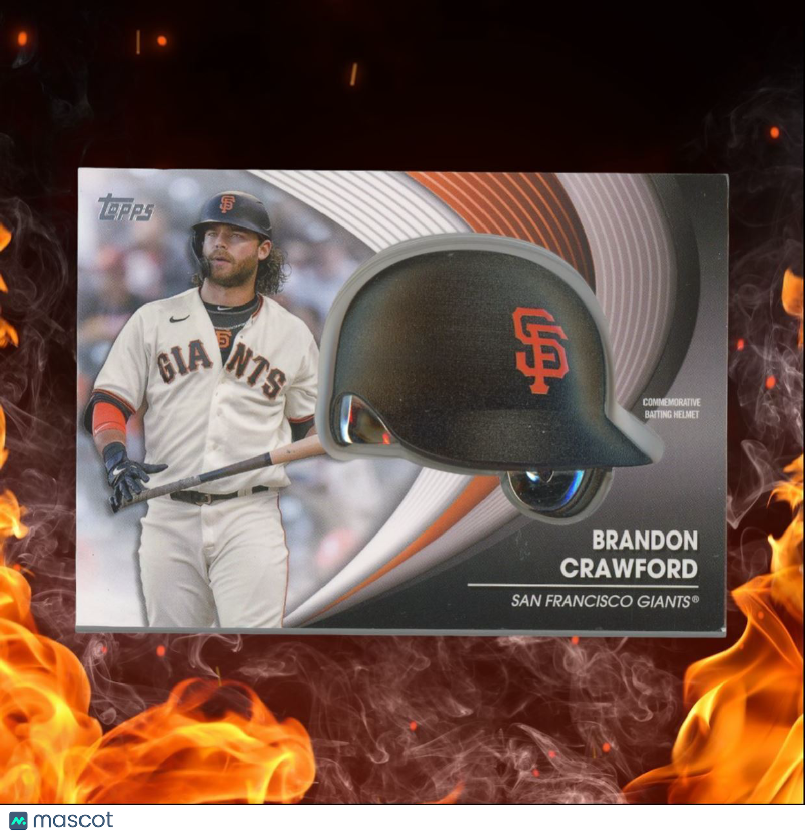2022 Topps Brandon Crawford Batting Helmet Commemorative Relic #BH-BC