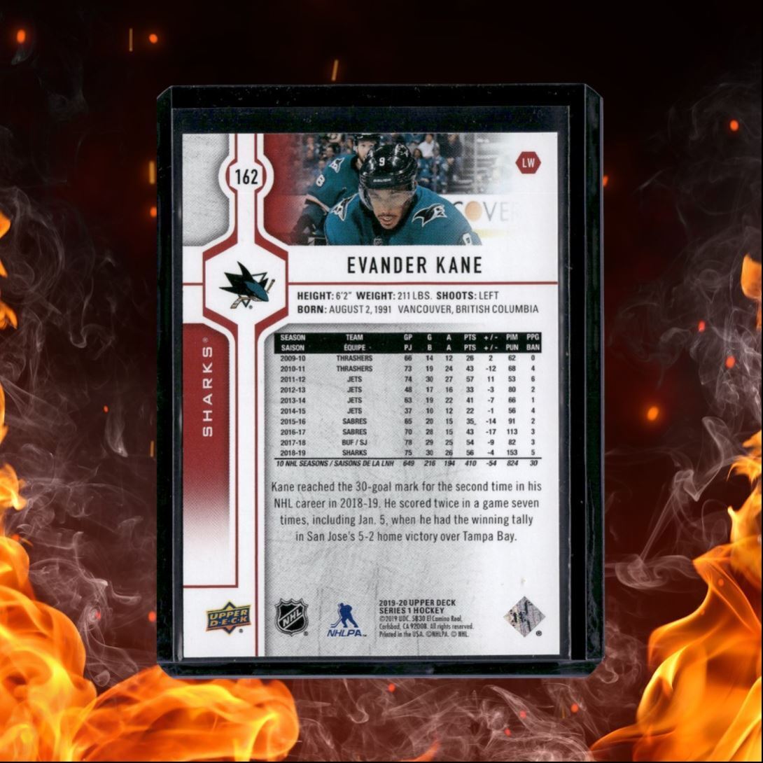 2019-20 Upper Deck Evander Kane UD Exclusives 9/100 #162