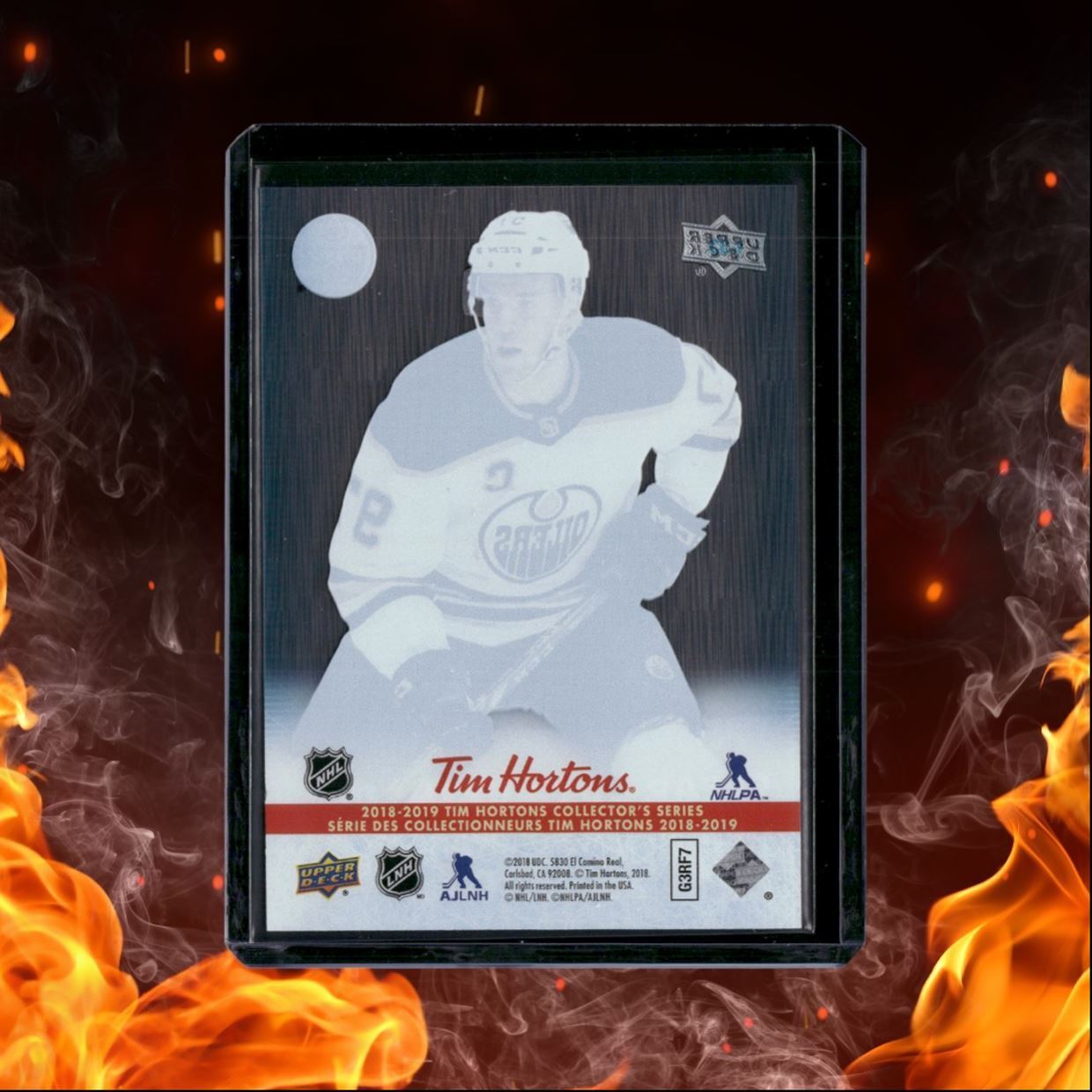 2018-19 Upper Deck Tim Hortons Connor McDavid Clear Cut Phenoms