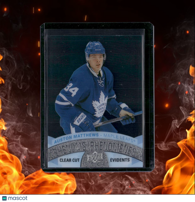 2017-18 Upper Deck Tim Hortons Auston Matthews Clear Cut Phenoms