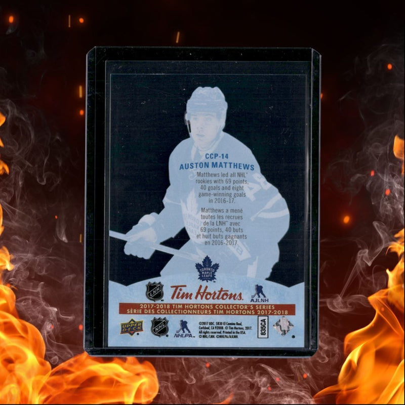 2017-18 Upper Deck Tim Hortons Auston Matthews Clear Cut Phenoms