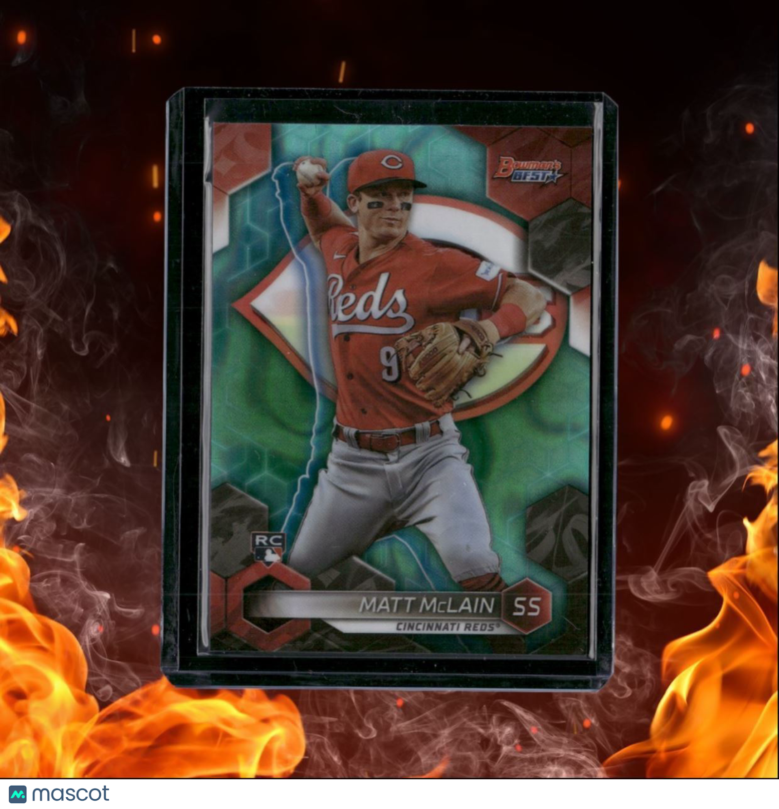 2023 Bowman's Best Matt McLain Aqua Lava Refractors Rookie 080/199 #39