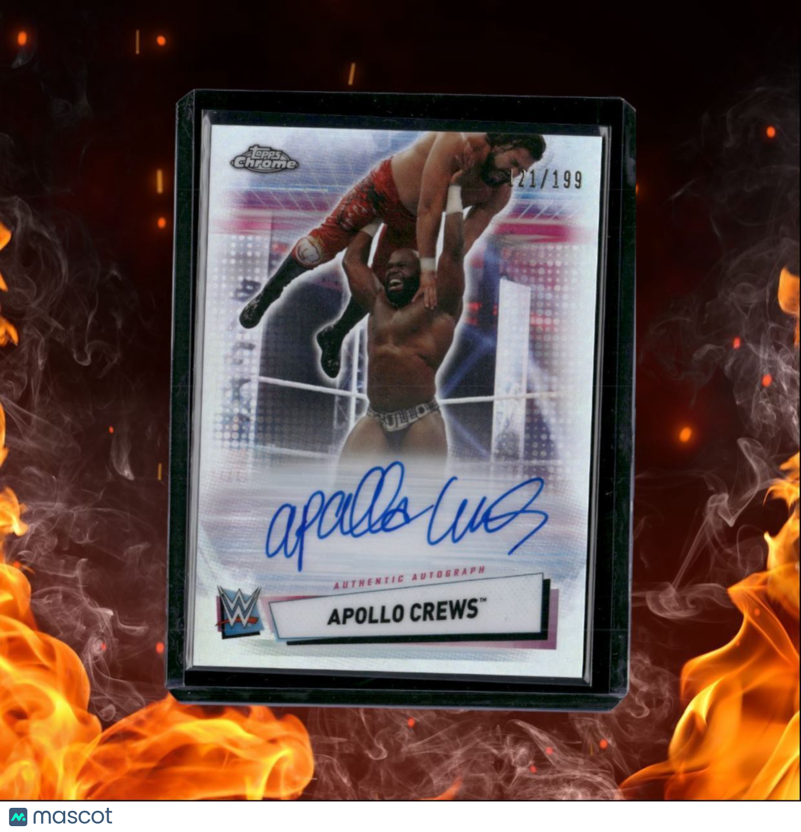 2021 Topps Chrome Apollo Crews Roster Refractor Auto 121/199 #A-AC