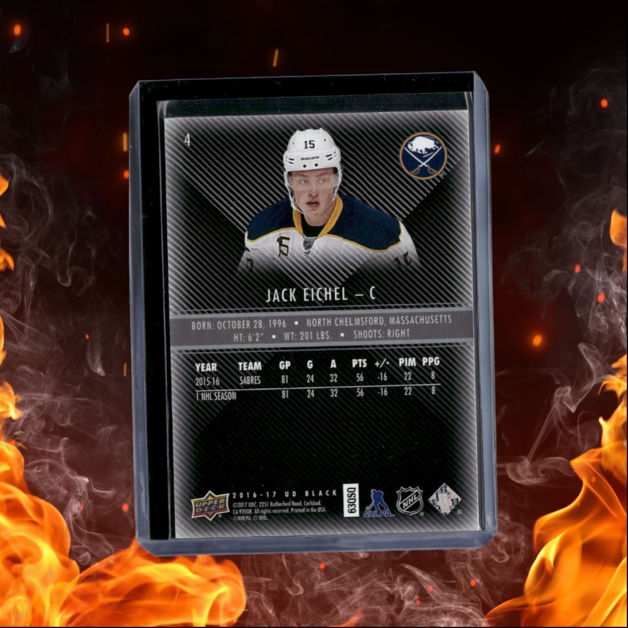 2016-17 Upper Deck Black Jack Eichel 227/299 #4