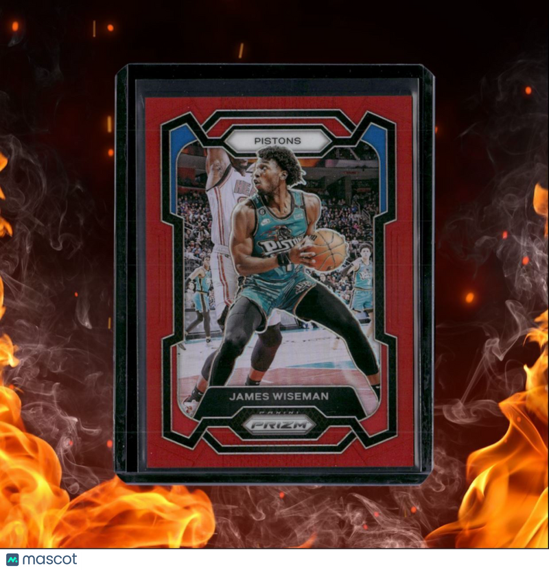 2023-24 Panini Prizm James Wiseman Red Prizm 082/299