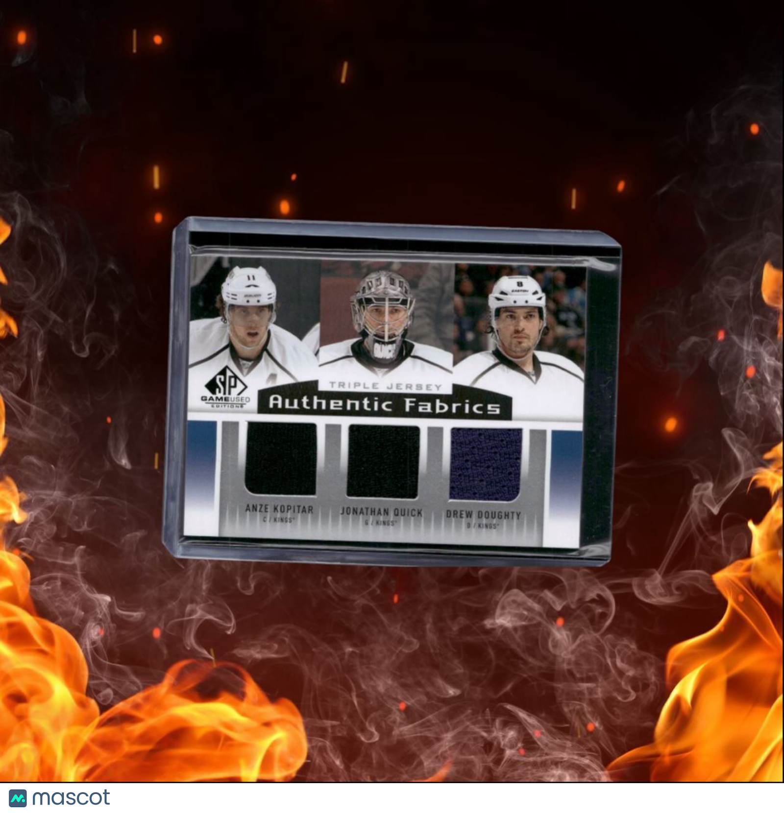 2013-14 SP Game Used Kopitar / Quick / Doughty Fabrics Triple Jersey #AF3-LAK