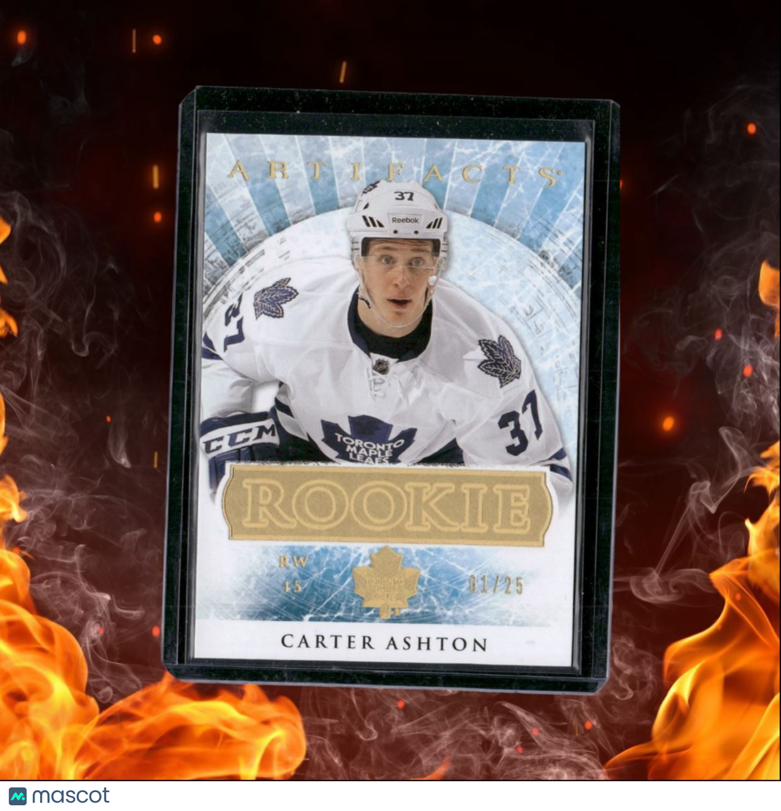 2012-13 Upper Deck Artifacts Carter Ashton Gold Spectrum Rookie 01/25 #196