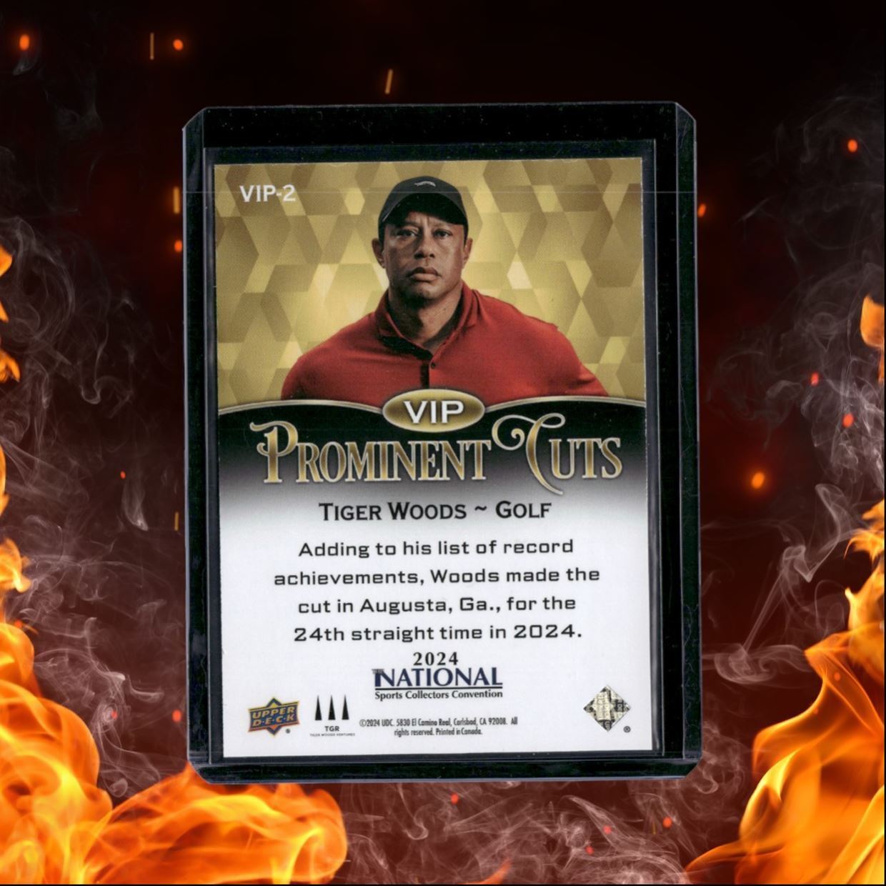 2024 Upper Deck The National Tiger Woods VIP Prominent Cuts (B) #VIP-2