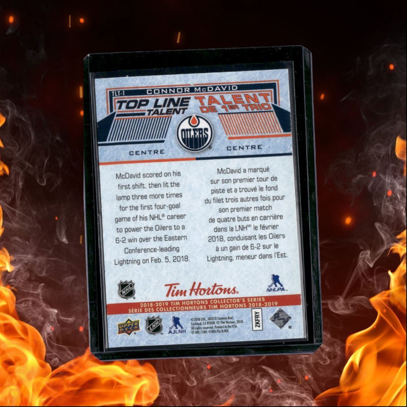 2018-19 Upper Deck Tim Hortons Connor McDavid Top Line Talent 3D
