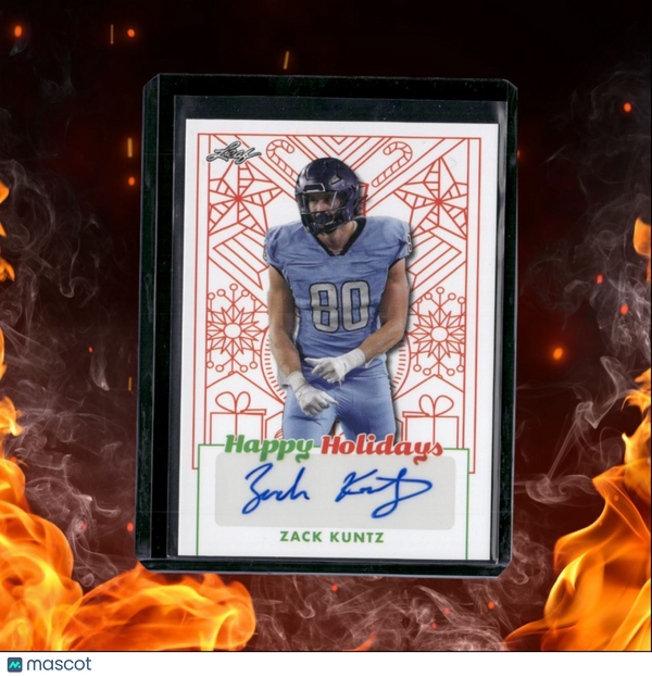 2023 Leaf Zack Kuntz Happy Holidays Auto #BA-ZK1