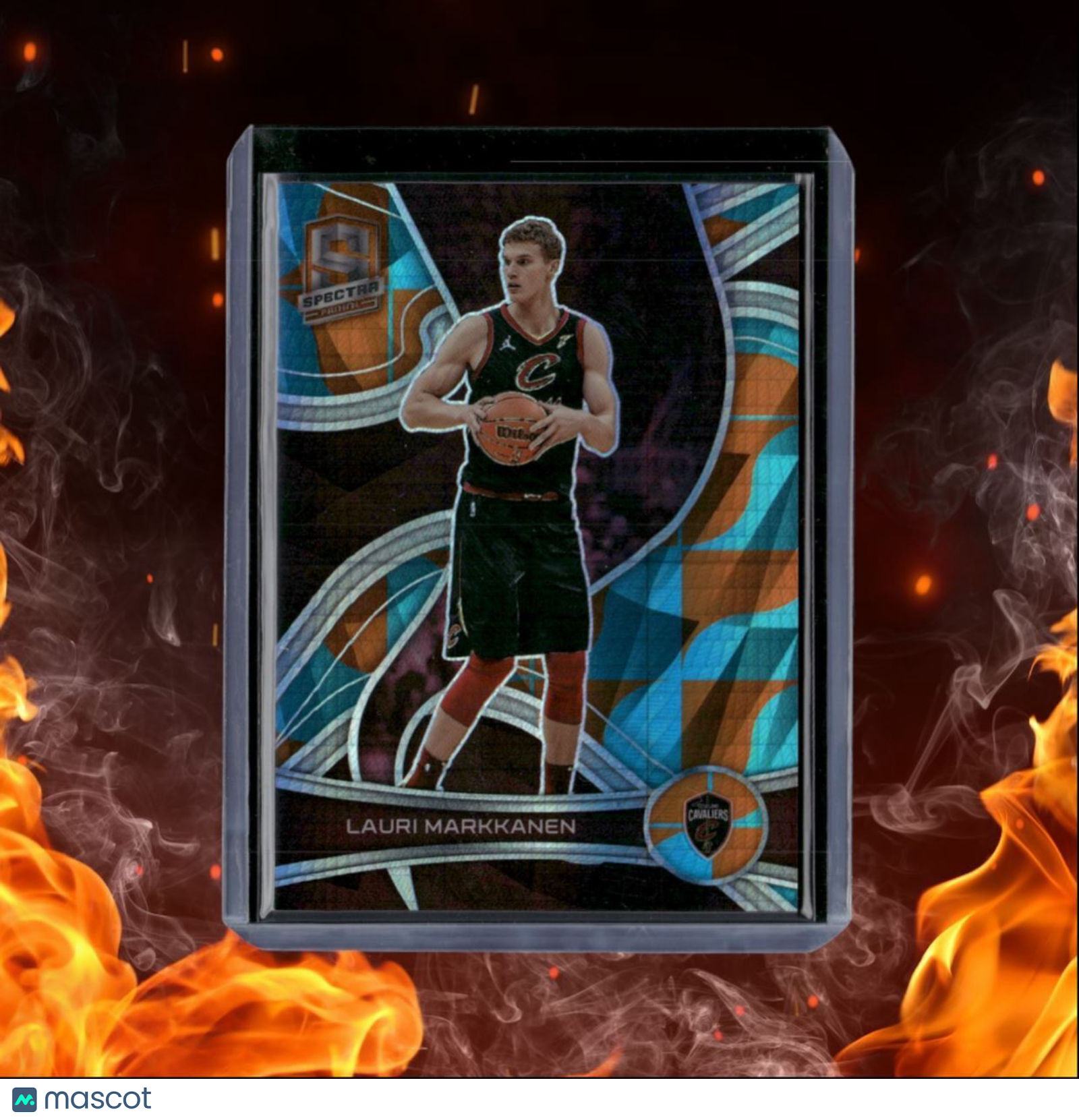 2021-22 Panini Spectra Lauri Markkanen Blue and Orange Asia Prizm 45/49 #91