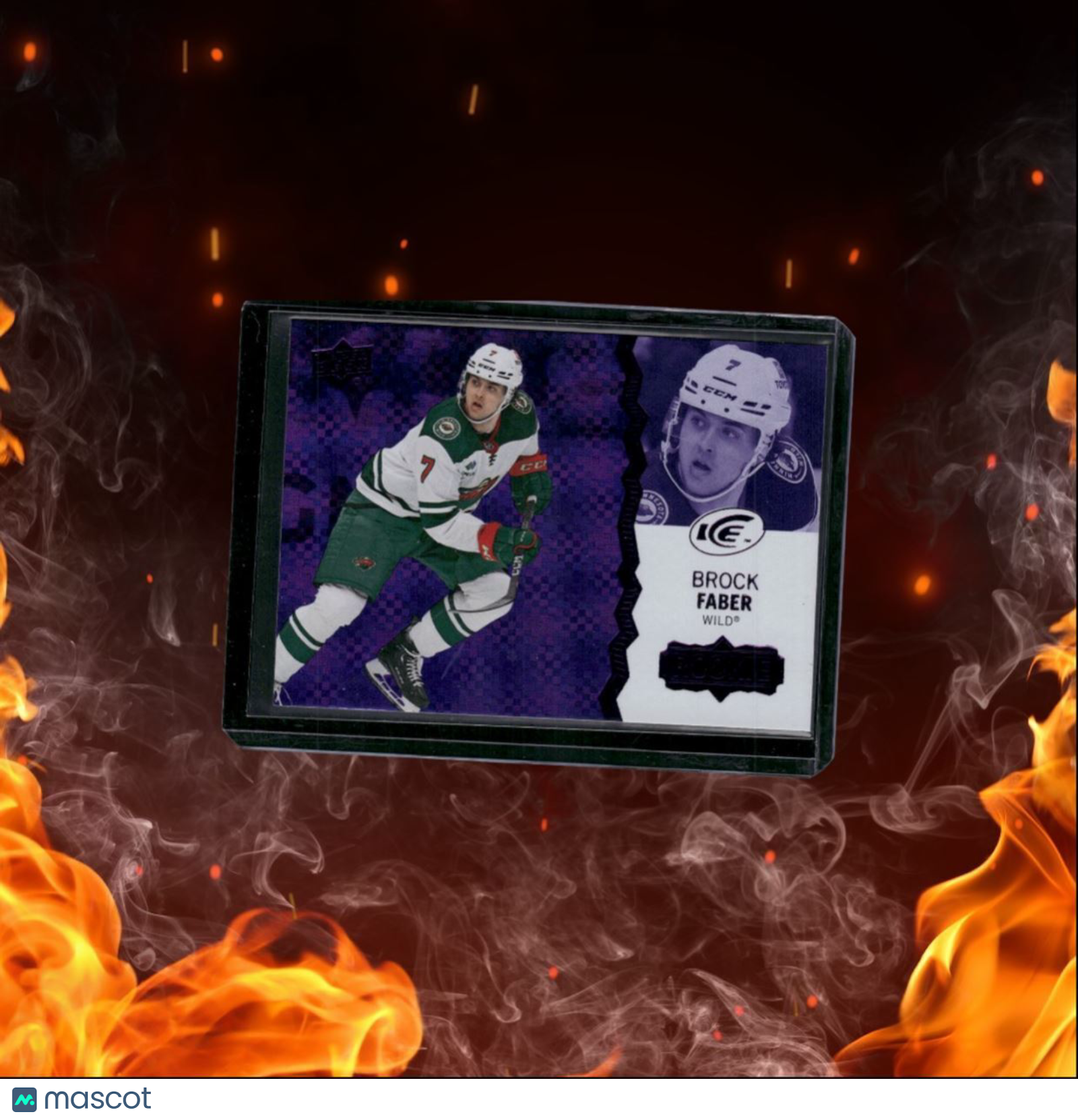 2023-24 Upper Deck Ice Brock Faber Purple Rookie #144