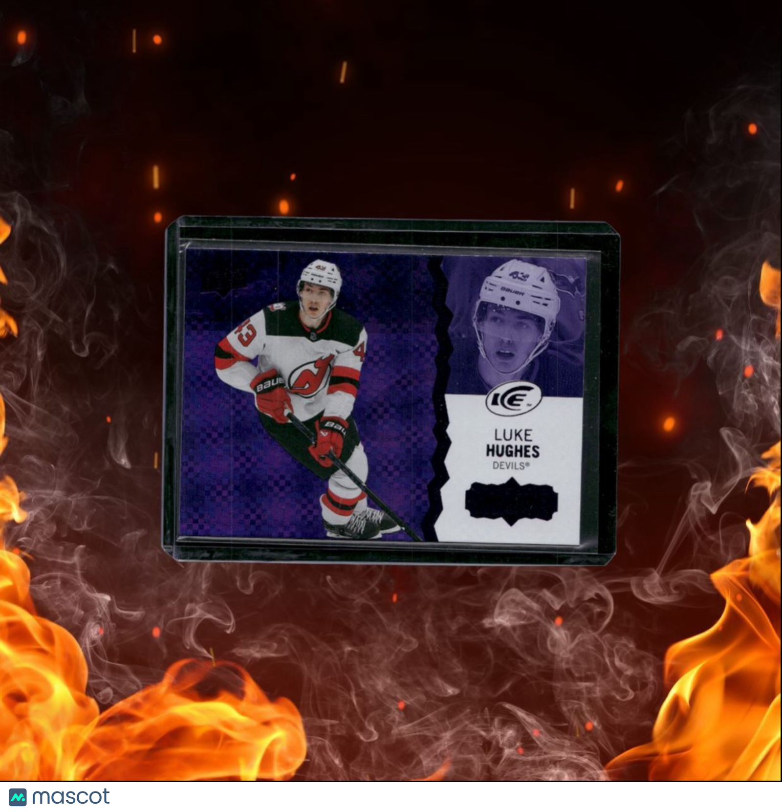 2023-24 Upper Deck Ice Luke Hughes Purple Rookie #127