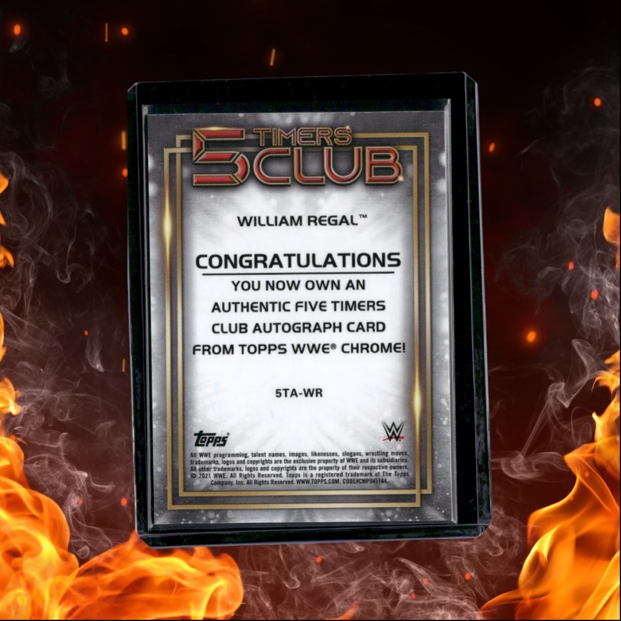2021 Topps Chrome William Regal Five Timers Club Refractor Auto 33/99 #5TA-WR
